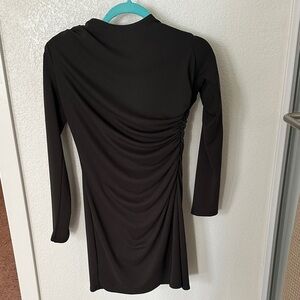 Zara Black Long Sleeve Dress
